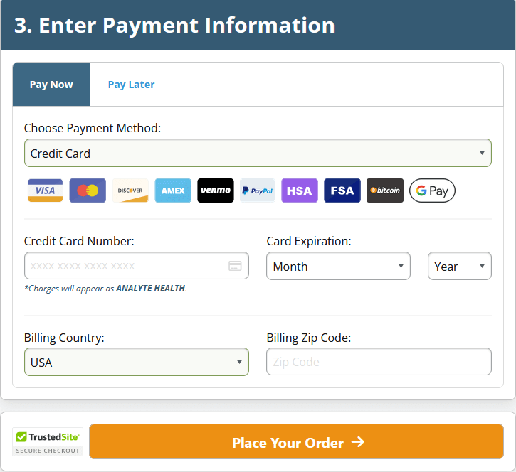 Payment Option